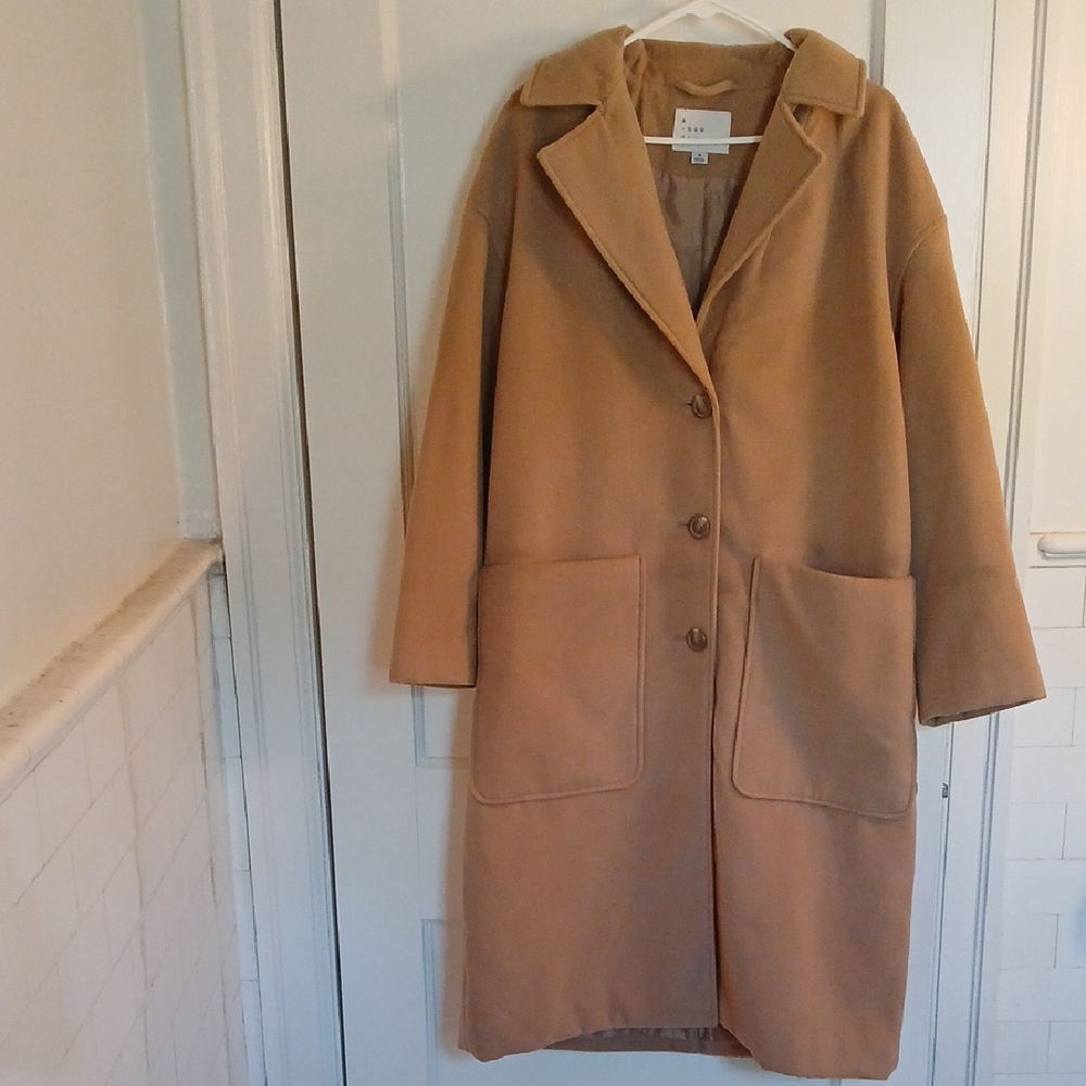 a new day Camel Trench Coat